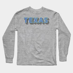 Texas logo design Long Sleeve T-Shirt